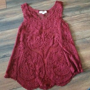 Painted Threads size XS lace top